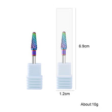 10 Styles Multi-functional Rainbow Tungsten Steel Nail Drill Bit Premium High Hardness Remove Gel Polish Grinding Head