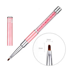 High Quality 12 Styles Pink Nylon Hair Liner Brush Nail Art Manicure Pedicure Beauty Nail Art Brush for Nail Art