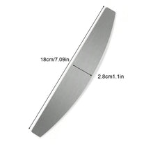 New Stainless Steel Nail File 50 Pcs/Bag Gray-White Replaceable Refilling Sandpaper Half Moon Metal Nail File