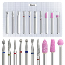 New 10pcs/set Cuticle Clean Diamond Nail Drill Bit Set Safety Multi-function Use Remove Dead Skin Manicure Tools Kit
