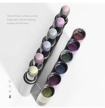 Fairy Solid Nail Glitter Powder Air Cushion Pen 8 Colors Aurora Mirror Nail Art Pigment Magic Pen Manicure Accessories Tool