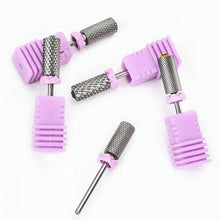 Premium Purple Tungsten Steel Nail Grinding Head with Diamond Quick Nail Polish Remover Electric Nail Drill Bit