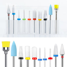 10pcs/set Tungsten Carbide Nail Drill Bit Set Collection Alloy Tungsten Steel Ceramic Manicure Grinding Heads Nail Drill Bit Set