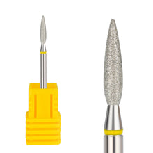 New Flame Shape Mini Diamond Nail Drill Bit Remove Cuticle Dead Skin Milling Cutter Bit Nail Polisher Tools