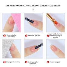 Professional Fiber Repair Nail Gel for Long-lasting Reinforcement Rubber Base Gel Manicure Fiber Base Coat Phototherapy Gel