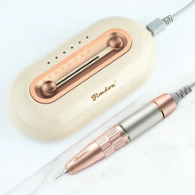 JMD-S103 Precision Round Runway Nail Drill Machine 35000 RPM Low Volume Desktop Electric Nail Drill with Grinding Head Storage