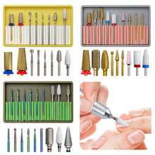 New Manicure Nail Drill Bit Tool Collection Alloy Tungsten Steel Ceramic Manicure Nail Drill Bit Set
