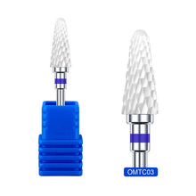 Excellent Quality Manicure Ceramic Nail Drill Bit Dead Skin Clean Cuticle Callus Grinding Head White Ceramic Nail Drill Bits