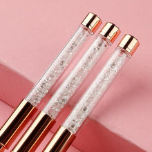 1 PC or 10pcs/set Rose Gold Light Therapy Pen Nylon Hair Nail Painting Drawing Pen Nail Art Brush