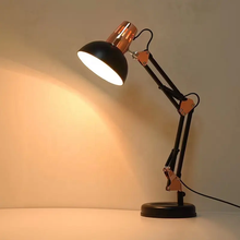 Wholesale Foldable Metal Material Study LED Table Lamp Black White Long Arm Desk Lamp Without Bulb