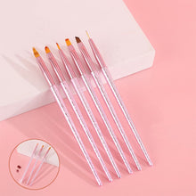 Professional Manicure Phototherapy Pen New Pink Color Painting Pen UV Gel Brush Drawing Nail Liner Brush