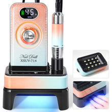 XSUV-714 PLUS 36W Wireless Rechargeable 2 in 1 Nail Lamp Nail Drill Machine 45000rpm Gradient Portable ABS Nail Drill Machine