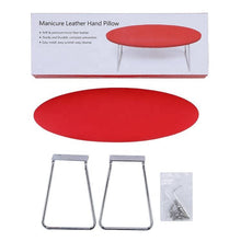 Professional Manicure Leather Nail Hand Pillow Soft White Red Nail Arm Rest Hand Pillow Nail Art Tools