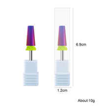 High Quality Carbide Tungsten Steel Nail Drill Bit Multi-functional 5 in 1 Rainbow Nail Remove Gel Nail Care Polishing Drill Bit