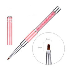 High Quality 12 Styles Pink Nylon Hair Liner Brush Nail Art Manicure Pedicure Beauty Nail Art Brush for Nail Art