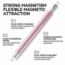 Cat Eye Magnetic Ball Aluminum Handle Cylindrical UV Gel Magnet Tools Double End Nail Design Tools