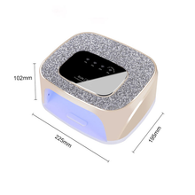 Professional 108W SUN S20 Rechargeable Cordless Nail Lamp 2 in 1 UV LED Nail Lamp with Rhinestones Gel Nails Curing Dryer