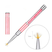 High Quality 12 Styles Pink Nylon Hair Liner Brush Nail Art Manicure Pedicure Beauty Nail Art Brush for Nail Art