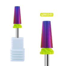 High Quality Carbide Tungsten Steel Nail Drill Bit Multi-functional 5 in 1 Rainbow Nail Remove Gel Nail Care Polishing Drill Bit