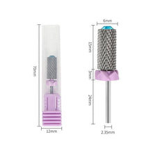 Premium Purple Tungsten Steel Nail Grinding Head with Diamond Quick Nail Polish Remover Electric Nail Drill Bit