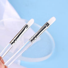 New Single Acrylic Makeup Tool Brush Lip Liner Brush Plastic Long Transparent Handle Lip Brush