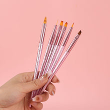 Professional Manicure Phototherapy Pen New Pink Color Painting Pen UV Gel Brush Drawing Nail Liner Brush