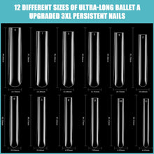 60pcs/bag 100mm Full Cover Natural and Flexible Super Long No C-curve Rectangular Nail Tips 5 XL Lasting Nail Extension Tips