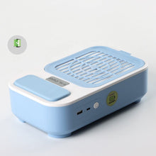Blue Rechargeable Manicure Dust Collector Desktop 60W Wireless Electric Nail Vacuum Cleaner Collector Machine With Filter