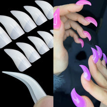 100pcs/box Professional Manicure Irregular Shape False Nail Tips 3D Eagle Claw Nail Extension Tips