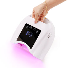 New SN480 Portable 98W Rechargeable UV LED Nail Lamp Dual Red Light Fast Curing Manicure Pedicure Nail Dryer for Nail Salon