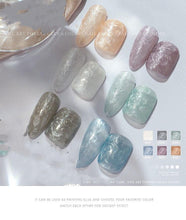New 6 Colors Varnishes Gel Set of Glitter Nail Polish Platinum Paint Nails Art Poly UV Upper Base Primer for Manicure