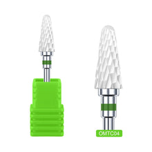 Excellent Quality Manicure Ceramic Nail Drill Bit Dead Skin Clean Cuticle Callus Grinding Head White Ceramic Nail Drill Bits