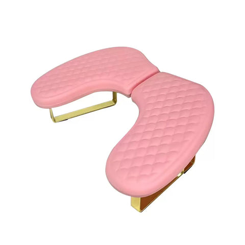 New U Shape Luxury Pu Leather Hand Arm Rest Pillow Manicure Table Nail Arm Rest Cushion Nail Hand Pillow for Salon