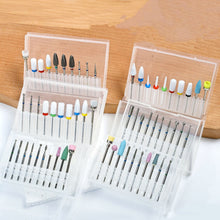 10pcs/set Tungsten Carbide Nail Drill Bit Set Collection Alloy Tungsten Steel Ceramic Manicure Grinding Heads Nail Drill Bit Set