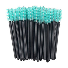 New 50pcs/bag Colorful Disposable Mini Eyelash Brush Flexible Eyelash Mascara Wands Applicator Makeup Brushes