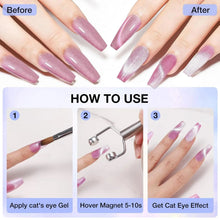 3-In-1 Y-Shaped Double Head Cat Eye Nails Magnet