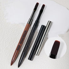 Professional Wood Handle Nail Art Brush Long Hair Round Head Light Therapy Pen Lengthening Nylon Soft Hair UV Gel Nail Art Pen