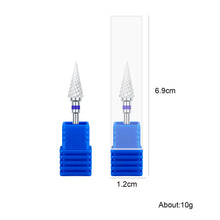Excellent Quality Manicure Ceramic Nail Drill Bit Dead Skin Clean Cuticle Callus Grinding Head White Ceramic Nail Drill Bits