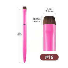 Professional Pink Black Round Head Gel Nail Brush Metal Handle UV Gel Brush for French Manicure Nail Art Manicure Tools