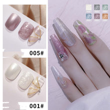 New 6 Colors Varnishes Gel Set of Glitter Nail Polish Platinum Paint Nails Art Poly UV Upper Base Primer for Manicure