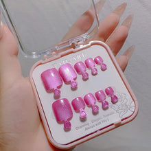 Custom Fashionable Cat Eye Toe Nails Waterproof Full Cover Press on Nails Artificial Nail Tips