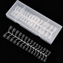 240Pcs/Box Oval Coffin French Half Cover Nail Tips Ultra-thin Acrylic Matte False Artificial Nail Tips