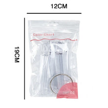 Multiple Styles 50PCS Fan Shape Nail Gel Polish Color Card Manicure Nail Color Display Practice Nail Tip Display Tools