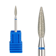 New Flame Shape Mini Diamond Nail Drill Bit Remove Cuticle Dead Skin Milling Cutter Bit Nail Polisher Tools