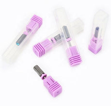 Premium Purple Tungsten Steel Nail Grinding Head with Diamond Quick Nail Polish Remover Electric Nail Drill Bit