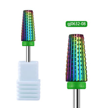 High Quality Carbide Tungsten Steel Nail Drill Bit Multi-functional 5 in 1 Rainbow Nail Remove Gel Nail Care Polishing Drill Bit