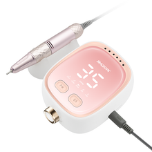 New JMD-417C Portable 35W Electric Nail Drill Machine Pink Blue Desktop 35000RPM Low Noise Nail Drill with Foot Petals