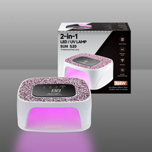 Professional 108W SUN S20 Rechargeable Cordless Nail Lamp 2 in 1 UV LED Nail Lamp with Rhinestones Gel Nails Curing Dryer