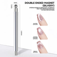 Cat Eye Magnetic Ball Aluminum Handle Cylindrical UV Gel Magnet Tools Double End Nail Design Tools