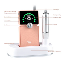 New High Speed 50000RPM Rechargeable Nail Drill Machine M828 Portable 35W Nail Drill 2000mAh Nail Polisher for Manicure